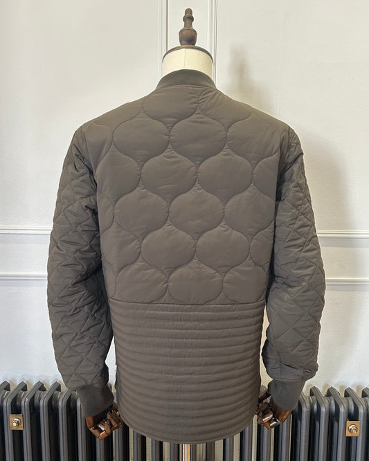 Supermoon Field Liner quilted nylon jacket, product image 2. Showing back view