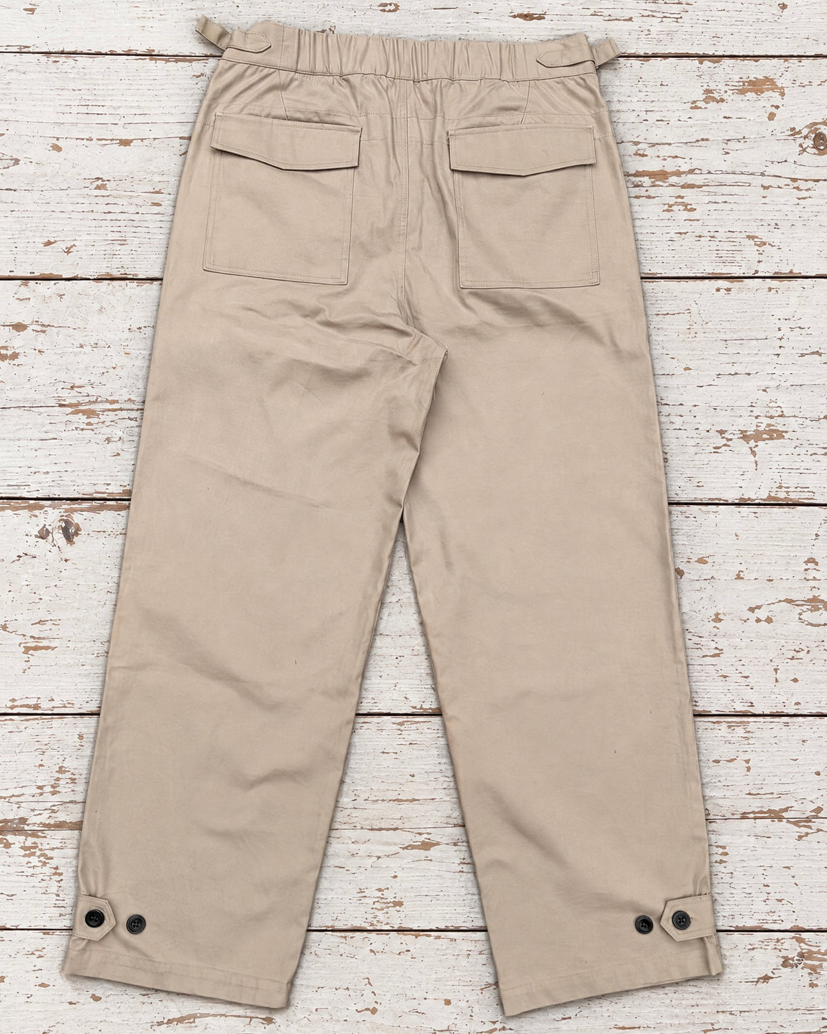 Supermoon Field Trousers in cotton twill, product image 3. Full back view 